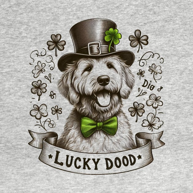 Lucky Dood St. Patrick's Day Doodle Dog by TeeTrendz